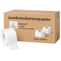 Jumbotoilettenpapier 2-lagig Zellstoff – 330 m