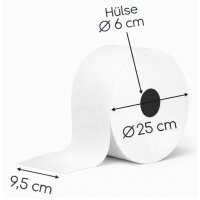 Jumbotoilettenpapier 2-lagig Zellstoff – 330 m