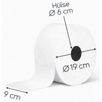 Jumbotoilettenpapier 2-lagig Zellstoff 175 m