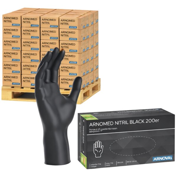 ARNOMED NITRIL BLACK 200er - Palette á 770 Packungen