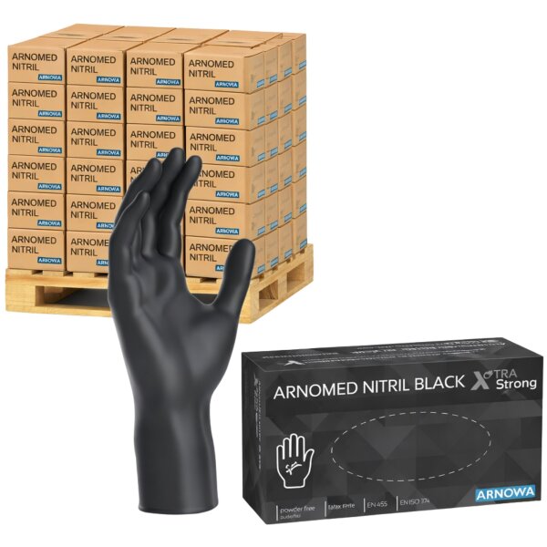 ARNOMED NITRIL BLACK XTRA STRONG - Palette á 770 Packungen