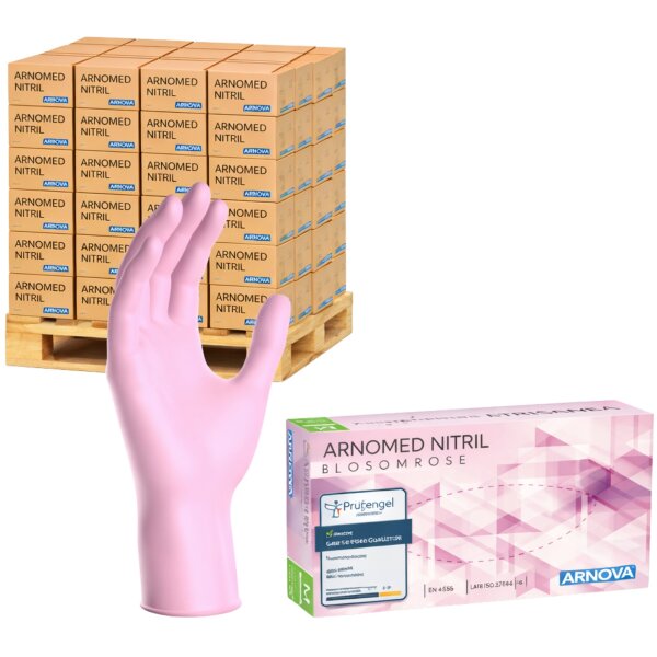 ARNOMED NITRIL BLOSSOM ROSE - Palette á 770 Packungen