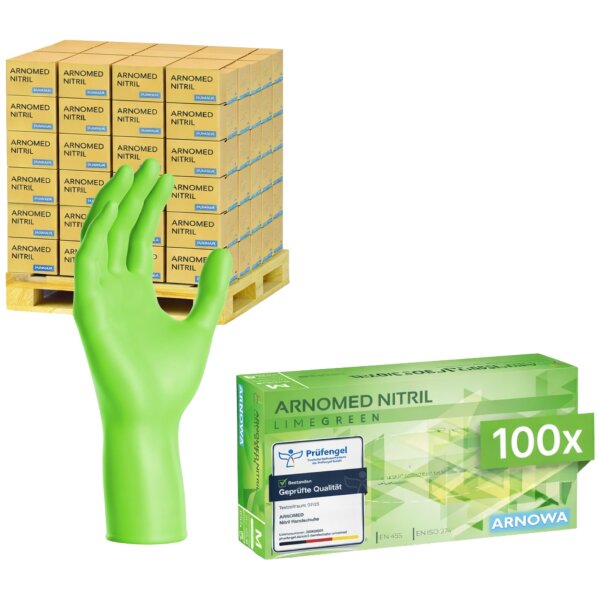 ARNOMED NITRIL LIME GREEN - Palette á 770 Packungen