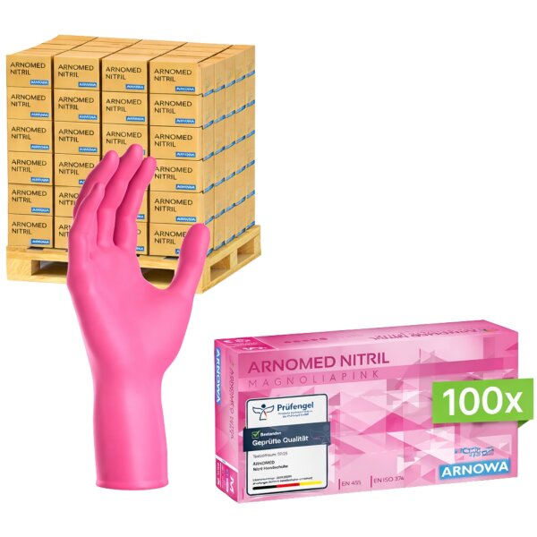 ARNOMED NITRIL MAGNOLIA PINK - Palette á 770 Packungen