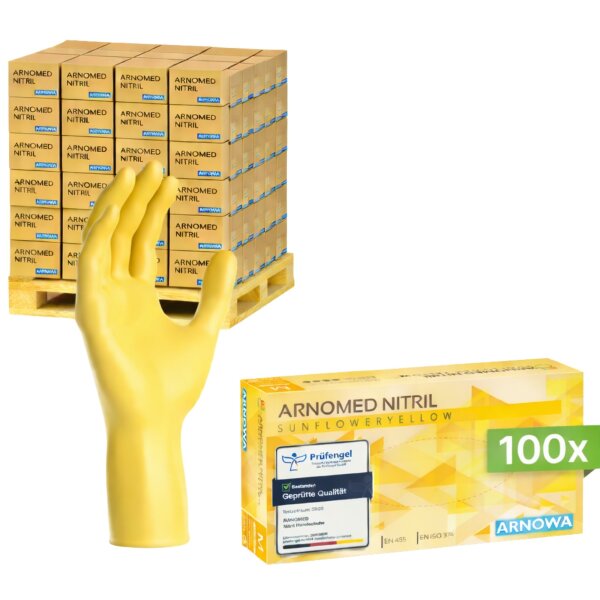 ARNOMED NITRIL SUNFLOWER YELLOW - Palette á 770 Packungen