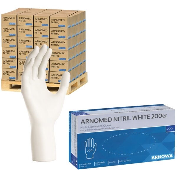 ARNOMED NITRIL WHITE 200er - Palette á 770 Packungen