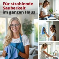 Ricostar Mikrofaser Reinigungstücher Blau – Extrem Saugstark – 10 Stück