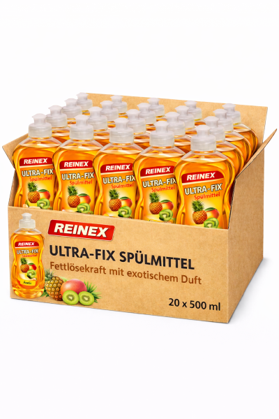 REINEX Ultra-Fix Spülmittel Exotic 500 ml Karton á 20 Flaschen
