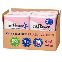 Toilettenpapier, 3-lagig, hochweiß, 250 Blatt...