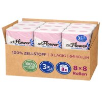 Toilettenpapier, 3-lagig, hochweiß, 250 Blatt...