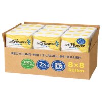 Toilettenpapier, 2-lagig, altweiß 250 Blatt Karton...