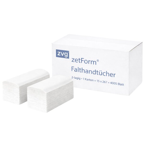 Papierhandtücher 2-lagig V-Falz – 4005 Blatt hochweiß